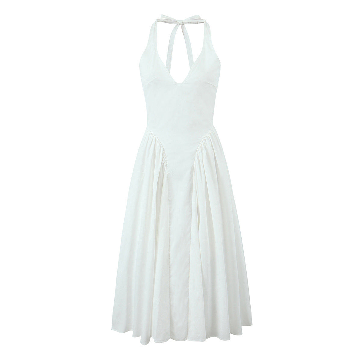 Alba | V-neck Halter Dress