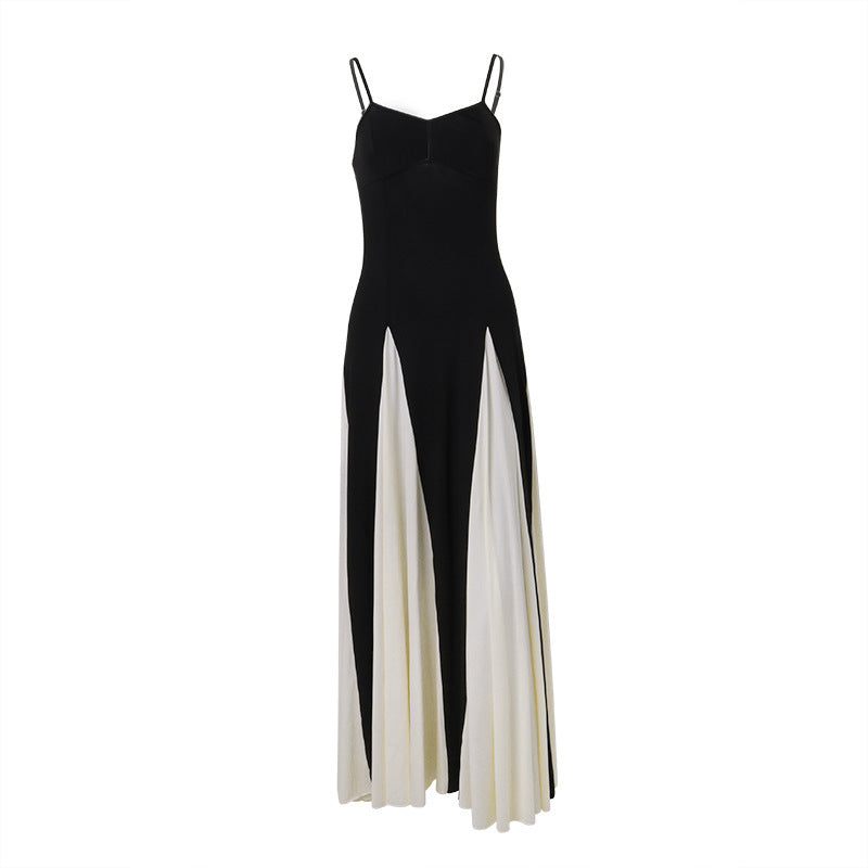 Margot | Monochrome Pleated Gown