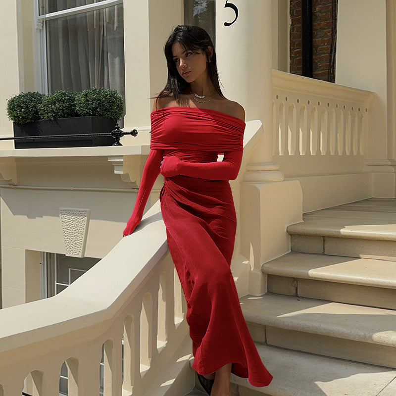 Jalessi | One-Shoulder Mesh Dress