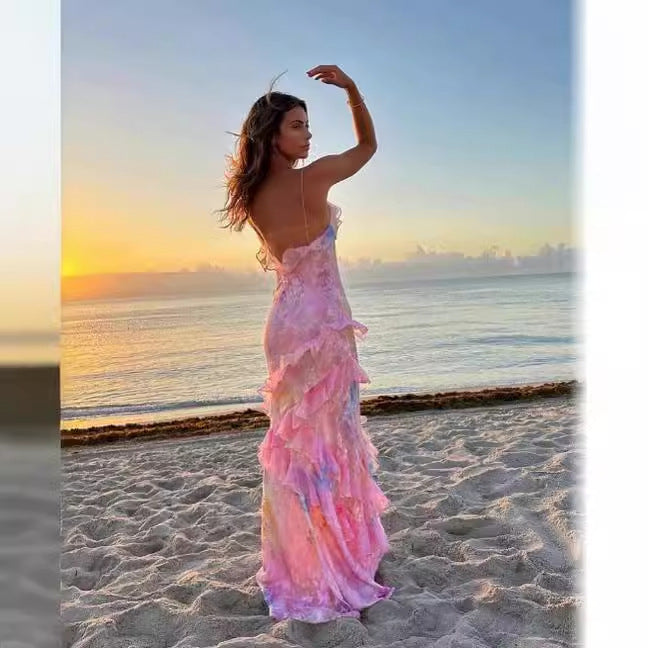 Ethereal | Flow Ruffle Maxi Dress