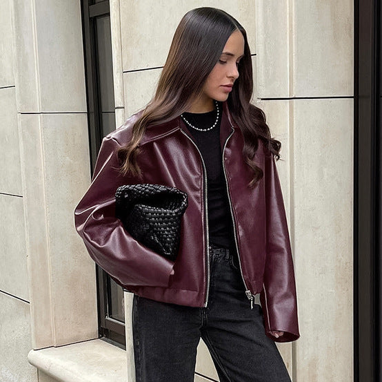 Valkery | Faux Leather Jacket