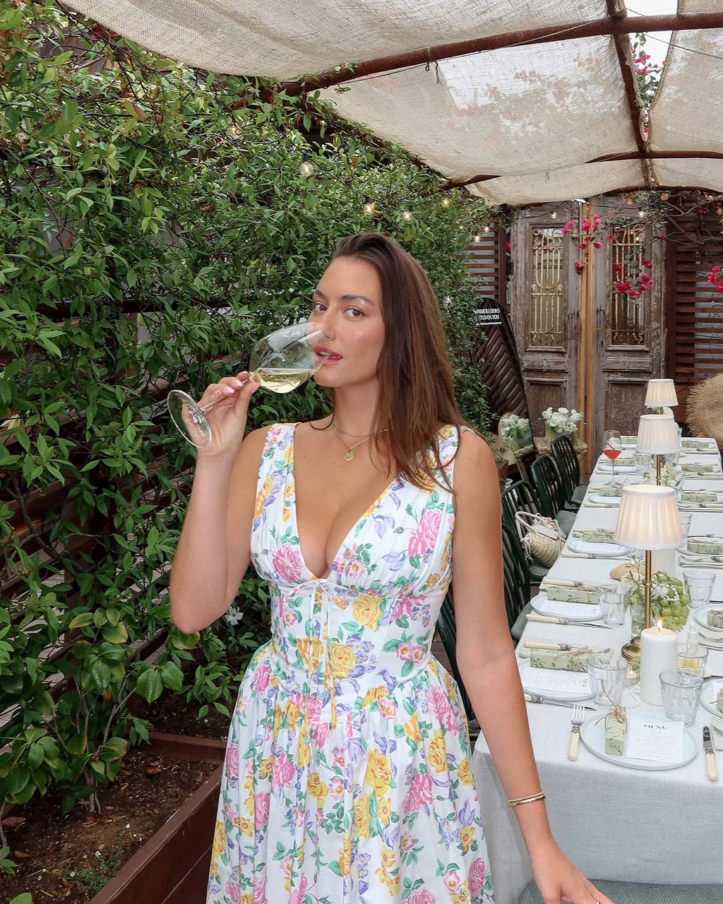 Alura | Elegant Floral Summer Midi Dress